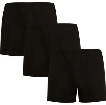Pánské spodní prádlo Nedeto 3PACK pánské trenky černé (3NDTT001) L