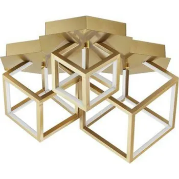 NOVA LUCE stropní svítidlo GABBIA zlatý hliník a silikon LED 110W 230V 3000K IP20 stmívatelné 9818242