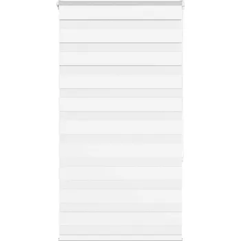 Žaluzie Zebra roleta bílá 80x150 cm šířka látky 75,9 cm polyester Bílá4014751