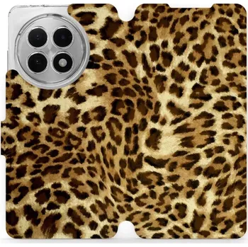 Pouzdro na mobilní telefon Flipové pouzdro Mobiwear - OnePlus 13R - VA33P Leopardí vzor (Knížkové flip pouzdro, obal, kryt na mobil OnePlus 13R - VA33P Leopardí vzor, materiál Umělá kůže + TPU - ochrana 360°, stojánek, silikonová vanička, magnetické zavírání)