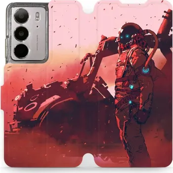 Pouzdro na mobilní telefon Flipové pouzdro Mobiwear - Realme C75 - MA09S Průzkumník s červeným vozítkem (Knížkové flip pouzdro, obal, kryt na mobil Realme C75 - MA09S Průzkumník s červeným vozítkem, materiál Umělá kůže + TPU - ochrana 360°, stojánek, silikonová vanička, magnetické)