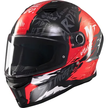 Helma na motorku MT Helmets Integrální helma na motorku MT Stinger 2 Ardent černo-červená S