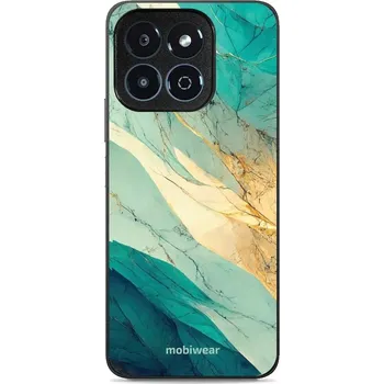 Pouzdro na mobilní telefon Lesklý kryt Mobiwear Glossy - Honor X6b - G024G - Zlatavý a zelenkavý mramor (Prémiové lesklé pouzdro, obal, kryt Mobiwear Glossy na mobil Honor X6b - G024G - Zlatavý a zelenkavý mramor, materiál Plast + TPU silikon - krytí po všech stranách, neošoupateln