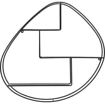 police Závěsná police House Nordic Wrexham černá barva 4294001 99X