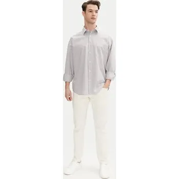 Pánská košile Jack & Jones Košile Atlas 12271085 Šedá Wide Fit M