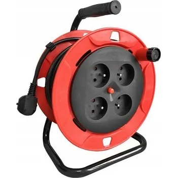 Napájecí kabel Prodlužovací Kabel na bubnu Anslut 15 m, 4 ks, červený