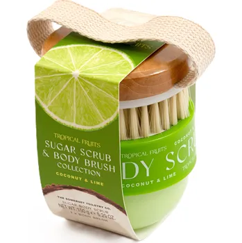 Tělový peeling Somerset Toiletry Tropical Fruits – Kokos & Limetka Sada tělového peelingu, 150 g