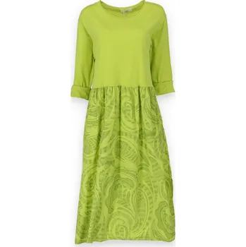 Dámské šaty Balónové šaty vzor 11847 barva: zelená-limetka