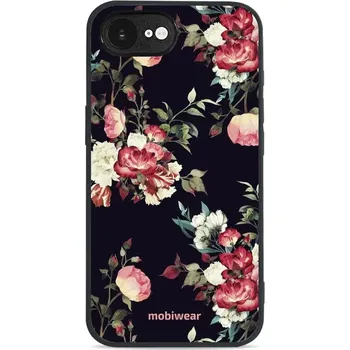 Pouzdro na mobilní telefon Lesklý kryt Mobiwear Glossy - Apple iPhone 16e - G040G - Růže na černé (Prémiové lesklé pouzdro, obal, kryt Mobiwear Glossy na mobil Apple iPhone 16e - G040G - Růže na černé, materiál Plast + TPU silikon - krytí po všech stranách, neošoupatelný potisk,)