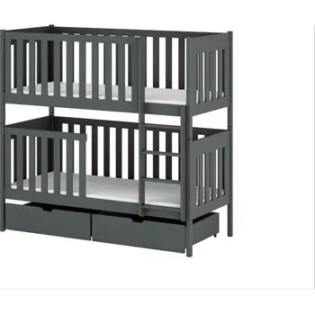 Postel Legno Dětská patrová postel Denis grafit Rozměr (cm): 90x200