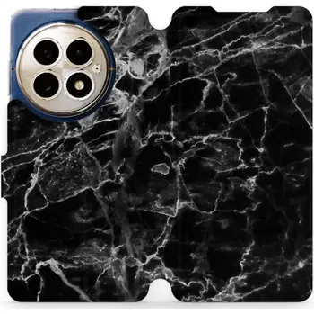 Pouzdro na mobilní telefon Flipové pouzdro Mobiwear - OnePlus 13 - V056P Černý mramor (Knížkové flip pouzdro, obal, kryt na mobil OnePlus 13 - V056P Černý mramor, materiál Umělá kůže + TPU - ochrana 360°, stojánek, silikonová vanička, magnetické zavírání)