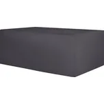 Ochranná plachta na zahradní nábytek černá látka s PVC povlakem 275 x 230 x 70 cm kryt proti dešti Beliani