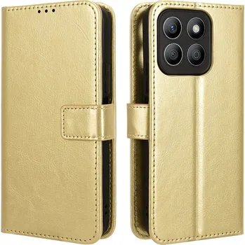 Pouzdro na mobilní telefon Crazy knížkové pouzdro na Honor X8c - zlaté