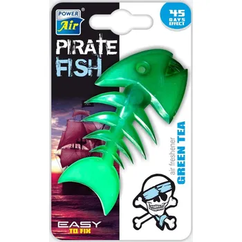 Vůně do auta PIRATE FISH GREEN TEA OSVĚŽ. POWER AIR