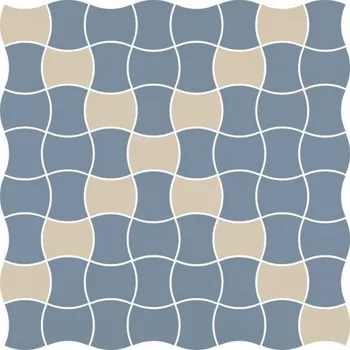 Stavební materiál PARADYZ DLAŽBA MODERNIZM BLUE MOZ.MIX 30,86x30,86/3,6x4,4 PAR-157266