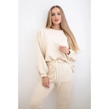 Kesi Dámská souprava - mikina + tepláky - výprodej Barva: Smetanová, Velikost: UNI