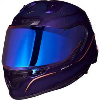 Helma na motorku Integrální helma na motorku Nexx X.R3R Hagibis Carbon fialová