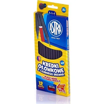 Pastelka Tužky Pastelky - sada pastelek černých tužek do školy, 12 ks