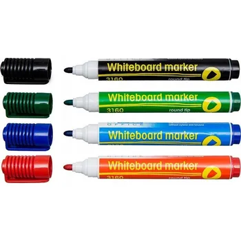 Popisovatelný stíratelný fix, vícebarevný D.rect 4 ks