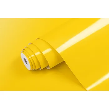 Tapeta PATIFIX | Samolepicí fólie 10-1315 | šíře 45 cm | ŽLUTÁ LESKLÁ + Žlutá lesklá samolepicí tapeta (metráž) PATIFIX v šíři 45 cm