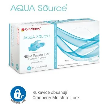 Pracovní rukavice Cranberry rukavice Aqua, 200 ks - vel. XS
