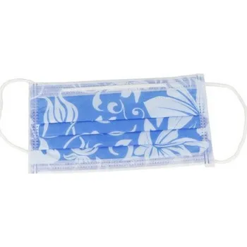 rouška Ústenka Euronda MonoArt Floral - modrá