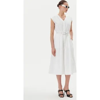 Dámské šaty MICHAEL Michael Kors Každodenní šaty MS5830KF4C Bílá Regular Fit XXL