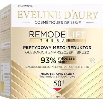 Pleťová kosmetika Eveline Cosmetics Eveline d'Aury Remodelift Therapy peptidový mezoreduktor na hluboké vrásky a linky 50+ 50ml