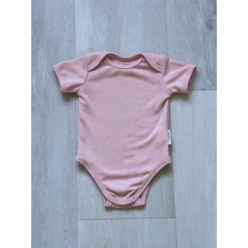 Kojenecký body Rostoucí Merino Body MoniLu kr. rukáv - sv. růžová Velikost Body: 50/56-62