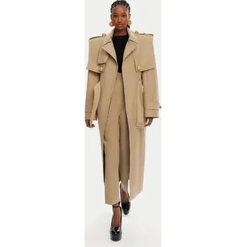 Dámský kabát Balmain Trenčkot DF0TL155CF48 Béžová Regular Fit 40