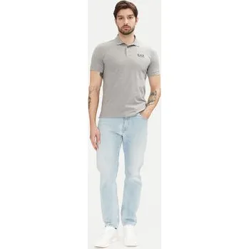 Pánské tričko EA7 Emporio Armani Polokošile 8NPF14 PJVQZ 3905 Šedá Regular Fit XL