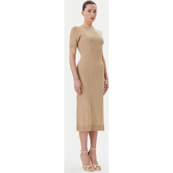 Dámské šaty Armani Exchange Úpletové šaty XW000581 AF12875 F1018 Zelená Slim Fit S