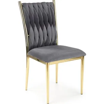 Jídelní židle Elegantní čalouněná židle do jídelny K-436 - Halmar Šedá 48x94 cm
