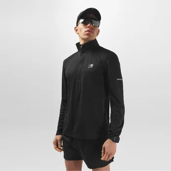Pánská mikina Karrimor Long Sleeve quarter Zip Top Mens Black M