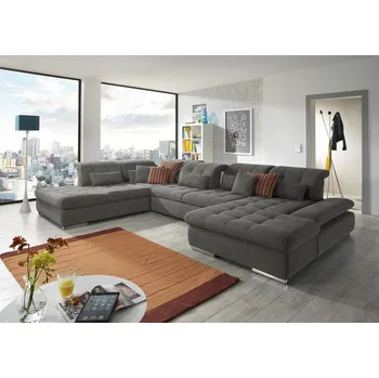 Sedací souprava Rohová sedací souprava do tvaru U SANTA LUCIA 3 Levý roh - s rozkládáním