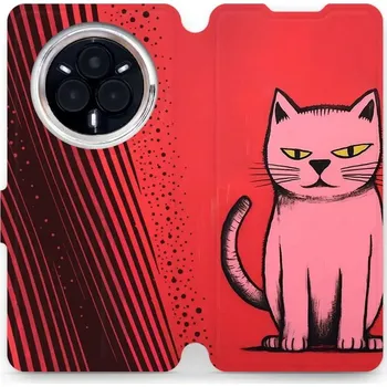 Pouzdro na mobilní telefon Flipové pouzdro Mobiwear - Realme 14 Pro Plus 5G - VP54S Kocourek (Knížkové flip pouzdro, obal, kryt na mobil Realme 14 Pro Plus 5G - VP54S Kocourek, materiál Umělá kůže + TPU - ochrana 360°, stojánek, silikonová vanička, magnetické zavírání)