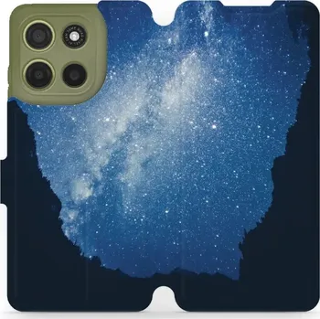 Pouzdro na mobilní telefon Flipové pouzdro Mobiwear - Motorola Moto G15 - M146P Galaxie (Knížkové flip pouzdro, obal, kryt na mobil Motorola Moto G15 - M146P Galaxie, materiál Umělá kůže + TPU - ochrana 360°, stojánek, silikonová vanička, magnetické zavírání)