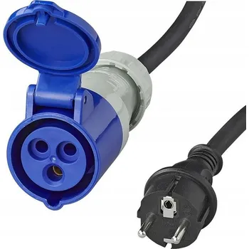 Příslušenství ke karavanu Zástrčka CEE na kabel přímá 16A 373500 IP44