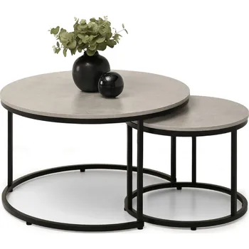 Křeslo Mebel Partner Klara (beton + černá)