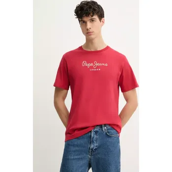 Bavlněné tričko Pepe Jeans Eggo PM508208 červená 33D, vel. M
