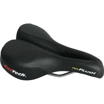 Sedlo na kolo sedlo Velo-4038 dámské gelové s dírou černé