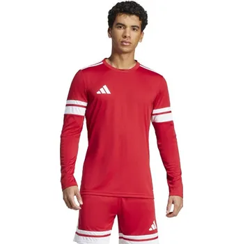Triko s dlouhým rukávem Adidas SQUADRA 25 červeno bílé Velikost: 152
