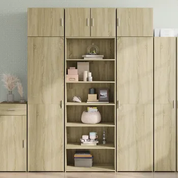 přebalovací pult a komoda Skříň highboard dub sonoma 70 x 41 x 185 cm kompozitní dřevo Hnědá3281689