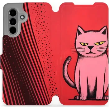 Pouzdro na mobilní telefon Flipové pouzdro Mobiwear - Samsung Galaxy A26 5G - VP54S Kocourek (Knížkové flip pouzdro, obal, kryt na mobil Samsung Galaxy A26 5G - VP54S Kocourek, materiál Umělá kůže + TPU - ochrana 360°, stojánek, silikonová vanička, magnetické zavírání)