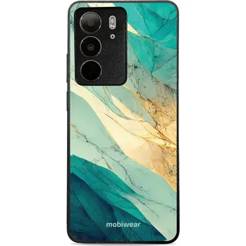 Pouzdro na mobilní telefon Lesklý kryt Mobiwear Glossy - Realme C75 - G024G - Zlatavý a zelenkavý mramor (Prémiové lesklé pouzdro, obal, kryt Mobiwear Glossy na mobil Realme C75 - G024G - Zlatavý a zelenkavý mramor, materiál Plast + TPU silikon - krytí po všech stranách,)