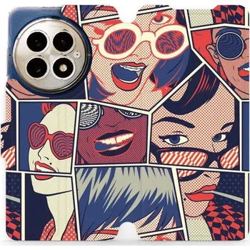 Pouzdro na mobilní telefon Flipové pouzdro Mobiwear - OnePlus 13 - VP18P Komiks (Knížkové flip pouzdro, obal, kryt na mobil OnePlus 13 - VP18P Komiks, materiál Umělá kůže + TPU - ochrana 360°, stojánek, silikonová vanička, magnetické zavírání)