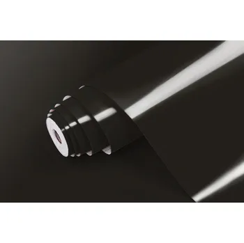 Tapeta PATIFIX | Samolepicí fólie 60-1300 | šíře 67,5 cm | ČERNÁ LESKLÁ + Černá lesklá samolepicí tapeta (metráž) PATIFIX v šíři 67,5 cm