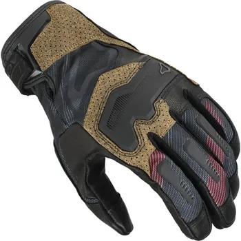 Moto rukavice Macna Haros 2.0 black/taupe/red gloves men vel.L