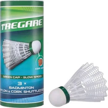 Badmintonový košíček Badmintonové míčky Tregare NSC 3 SLOW UNI Bílá