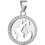 Stříbrný přívěsek světadíly 14062.1 crystal